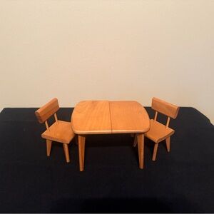 Strombecker | Vintage 1950’s Wooden Dollhouse Dining Set